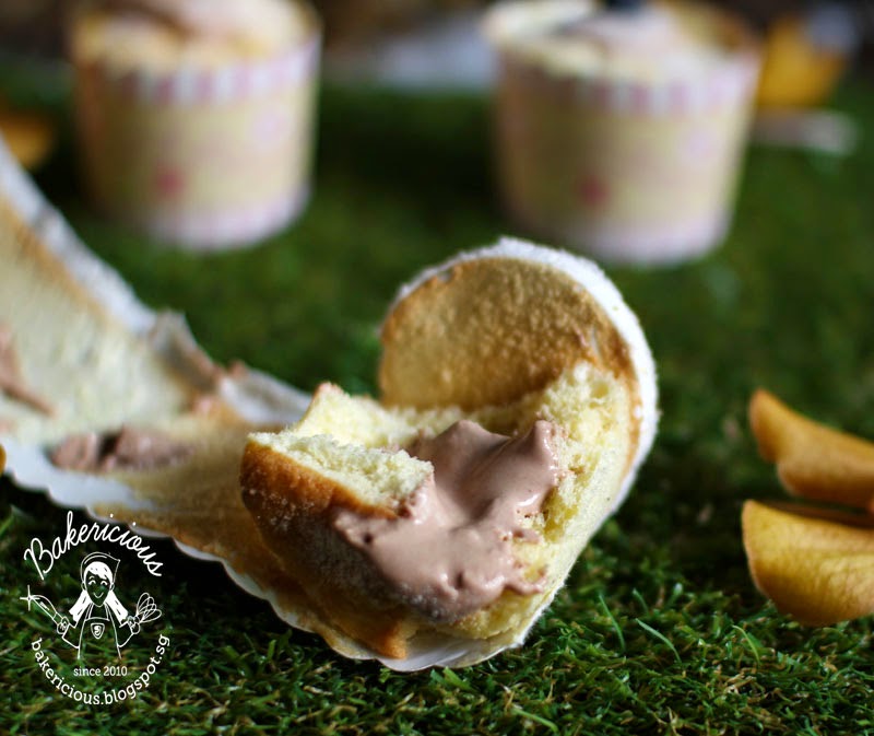 Bakericious Pure Vanilla Rice Flour Chiffon Cake with Chocolate Cream