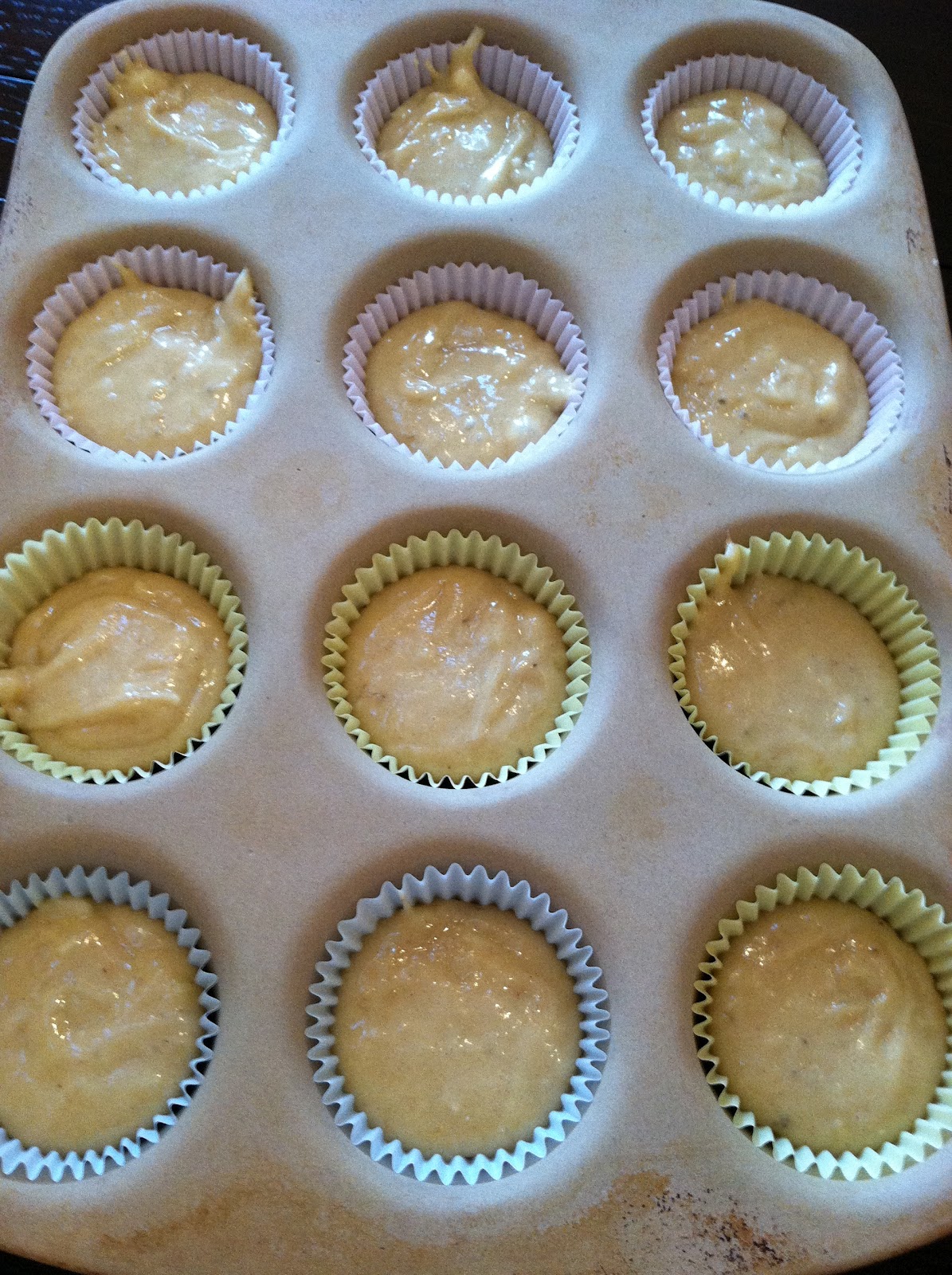 Little Magnolia Kitchen BANANA MUFFINS WITH MASCARPONE CHEESE FROSTING