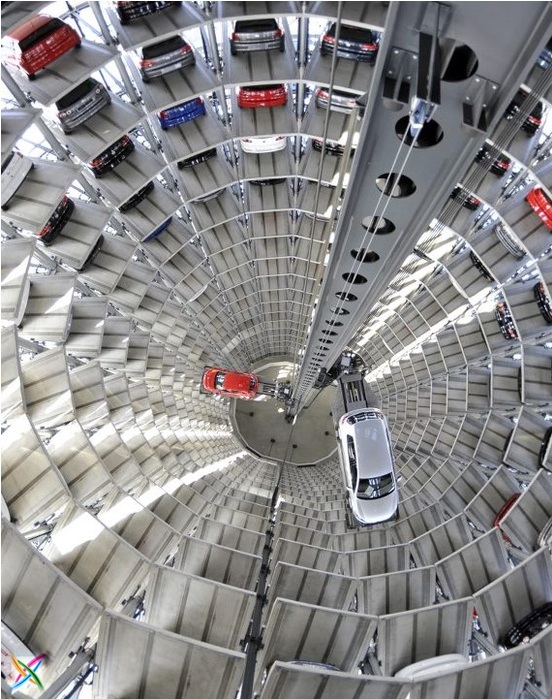 World largest car parking in Germany buildings infrastructure