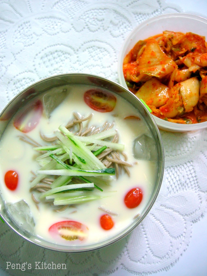 Peng's Kitchen Kongguksu 콩국수 (Cold Soy Milk Noodle Soup)