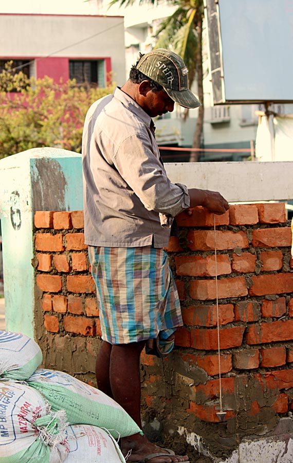 Stock Pictures: Masons at Work