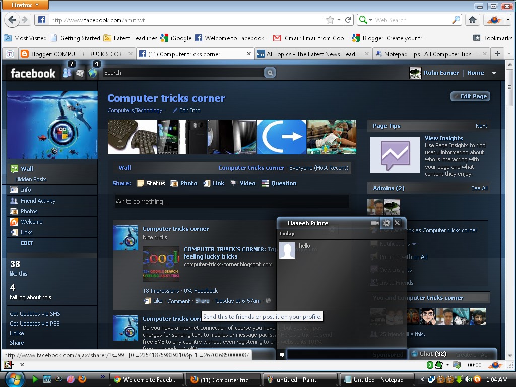 How to change your facebook theme