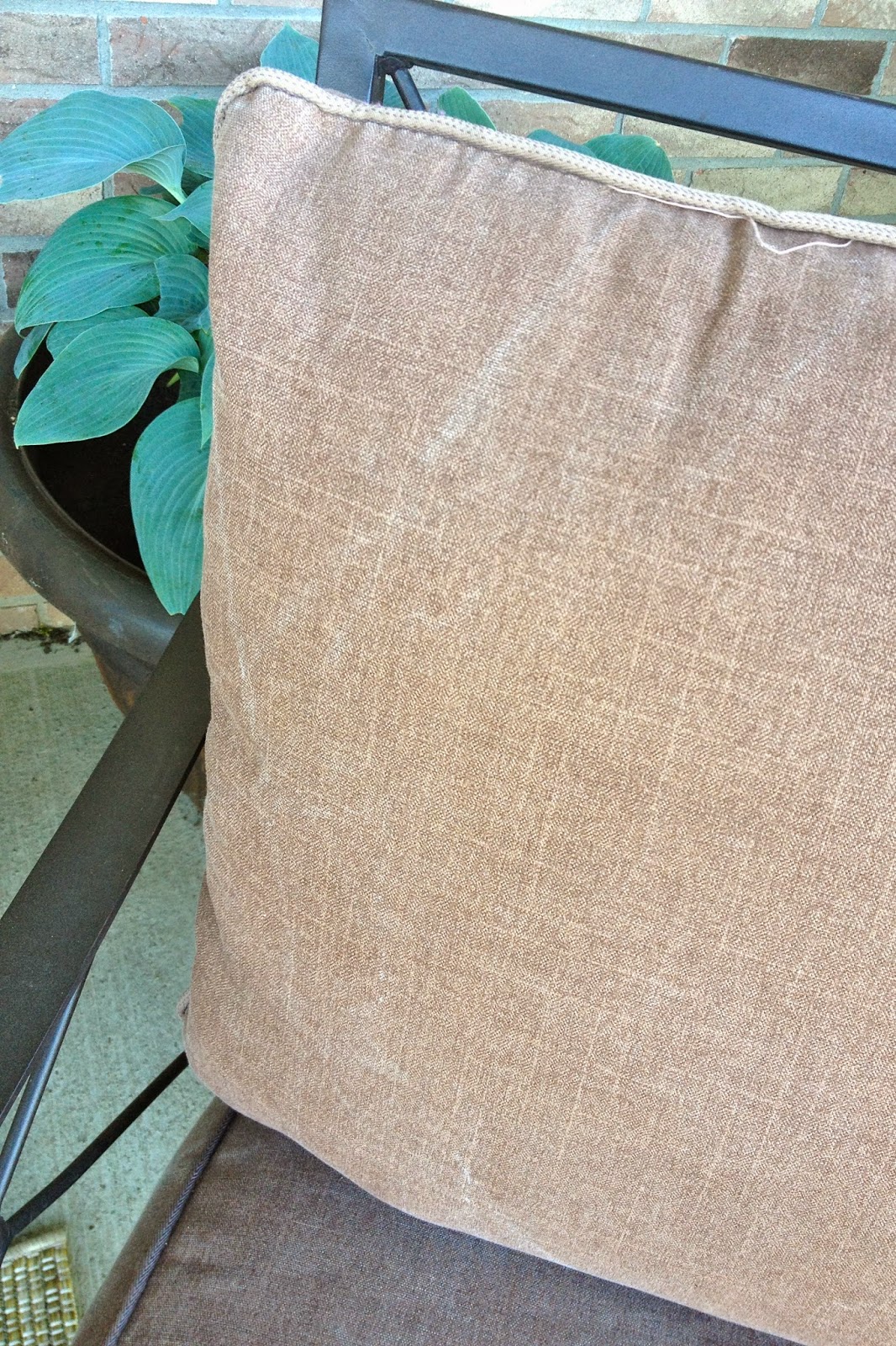 DIY Why Spend More Spray painting outdoor cushions