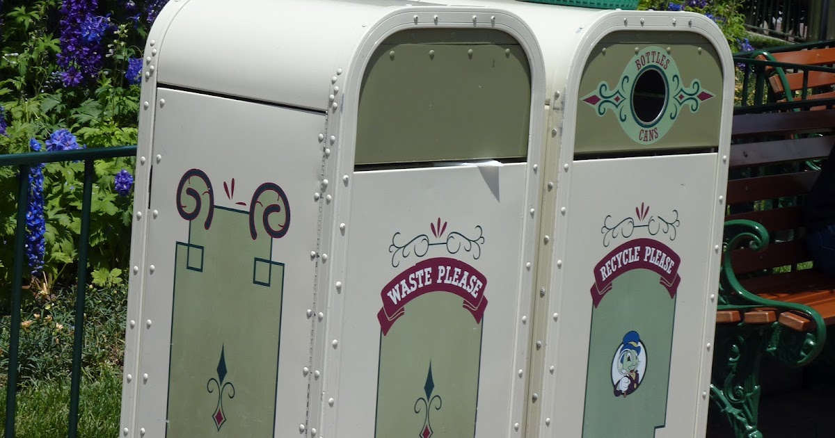 Disney fun with Sorcerer Tink Disneyland Trash Cans