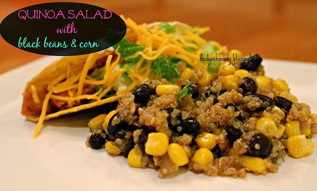 quinoa salad w/ black beans & corn