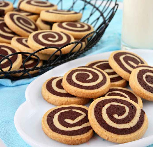 CHOCOLATE PINWHEEL COOKIES ( ICEBOX COOKIES )