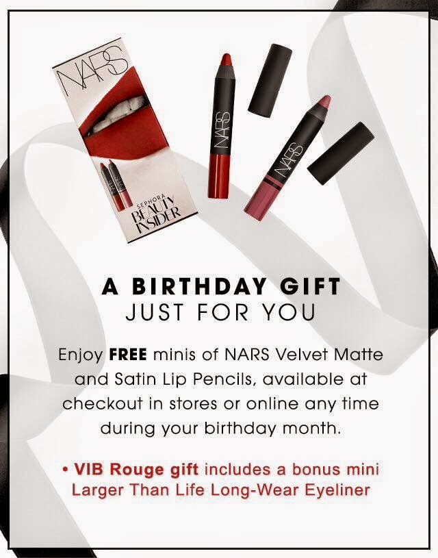 ARZAN BLOGS Sephora Beauty Insider Birthday Gift 2015 (NARS)