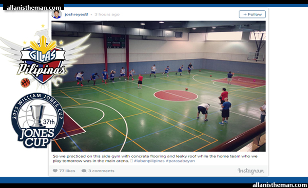 Gilas Pilipinas forced to practice under leaky roof