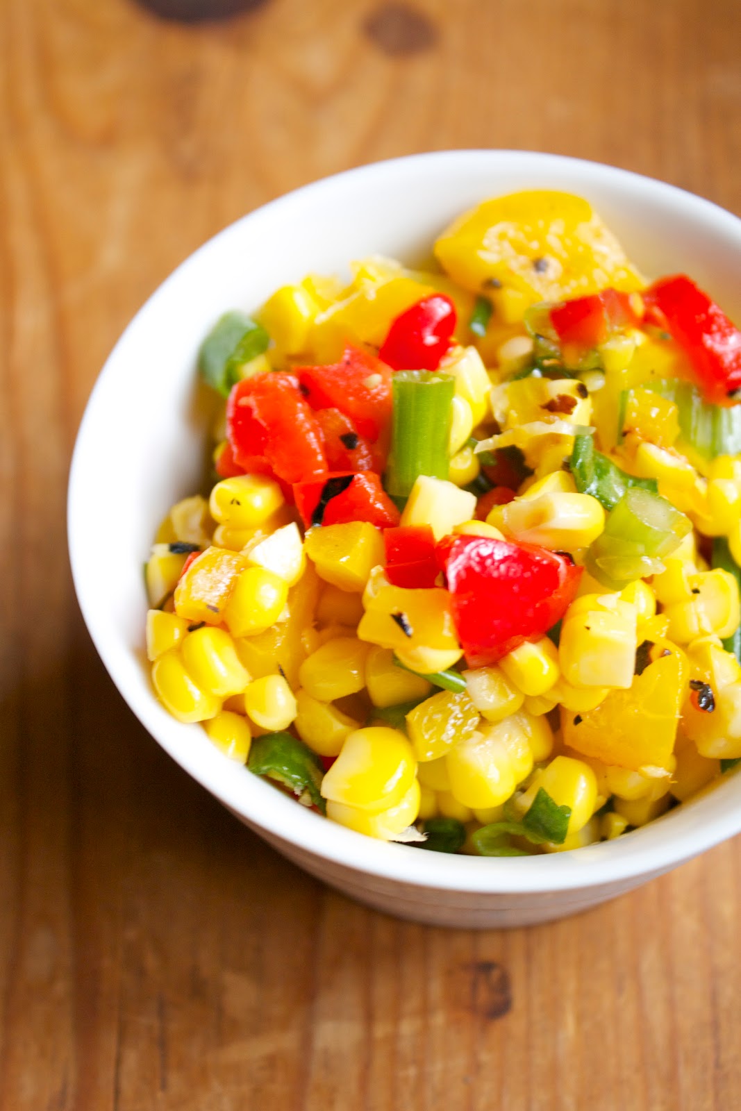 CosmoCookie Cold Corn and Roasted Red Pepper Salad