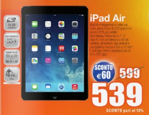 ipad air sconto studenti