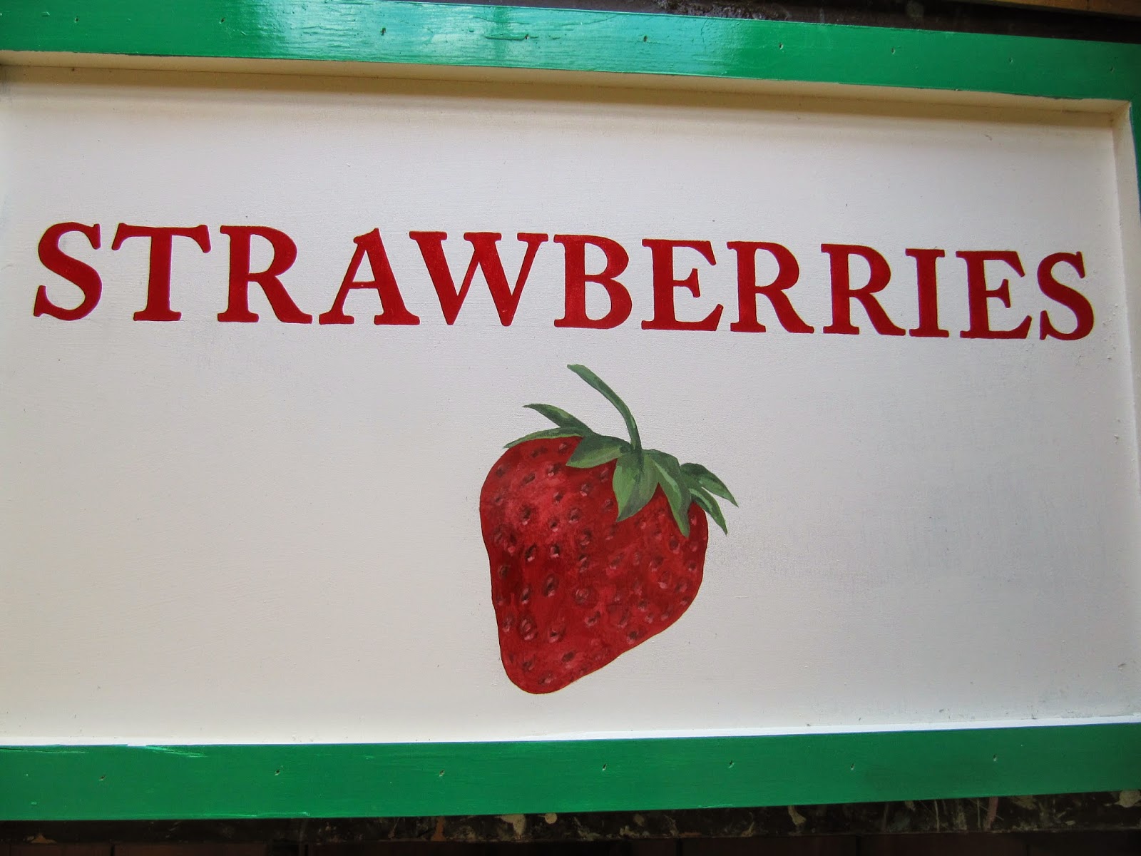 Erica Hauser strawberries sign