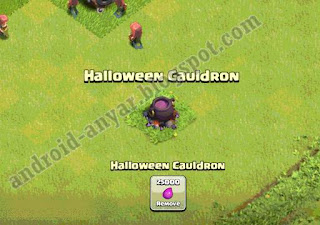 Cara trik memunculkan 2 Halloween Cauldron di COC Terbaru Gratis 100.000 Elixir