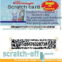 Product Promotional Scratch Card