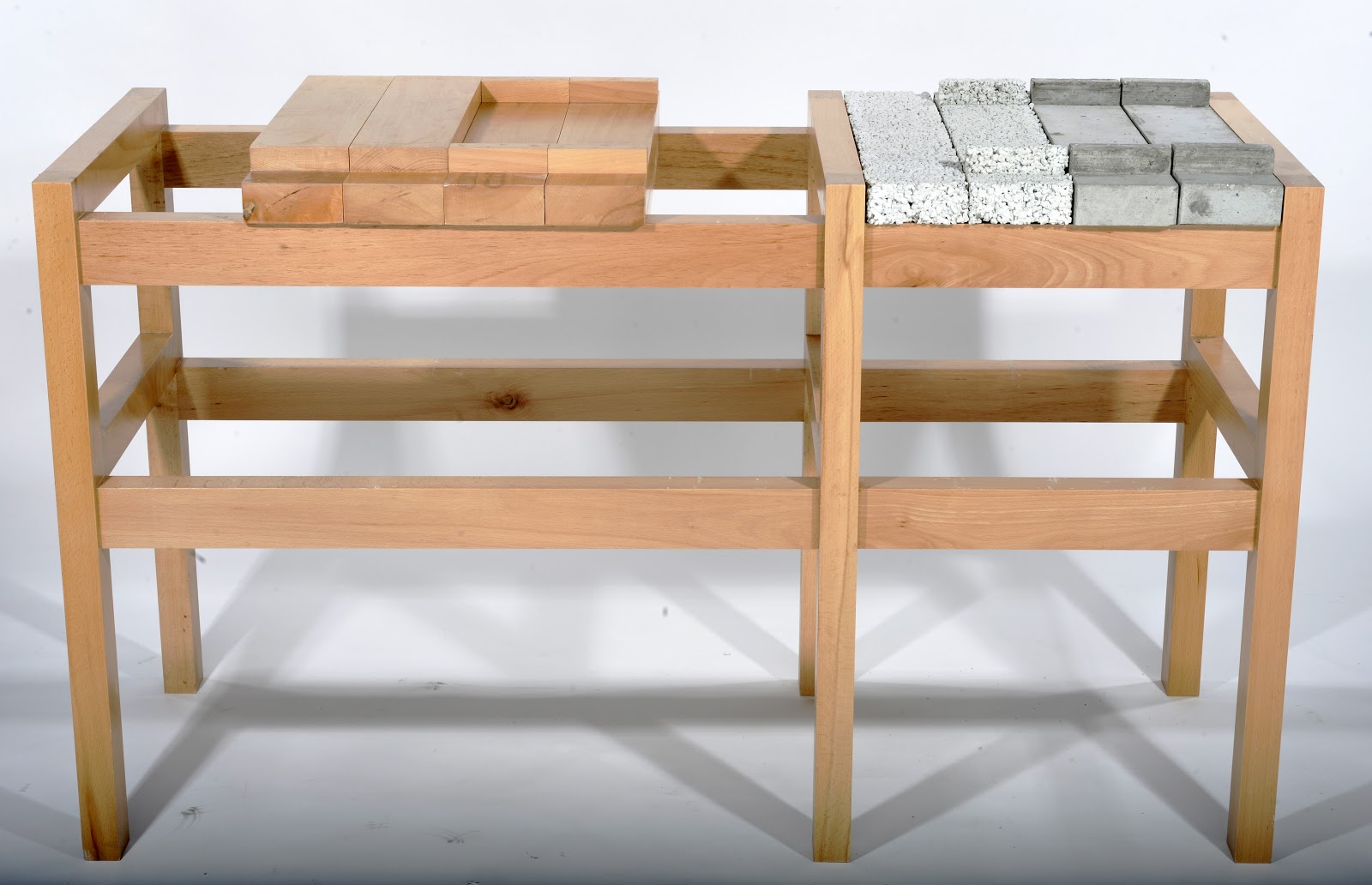 Architects Independent The Concrete & Wood Strip Table...