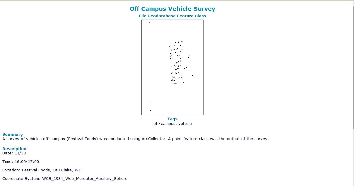 Geog 336 Geospatial Field Methods Field Exercise 8 Data Collection With Arccollector