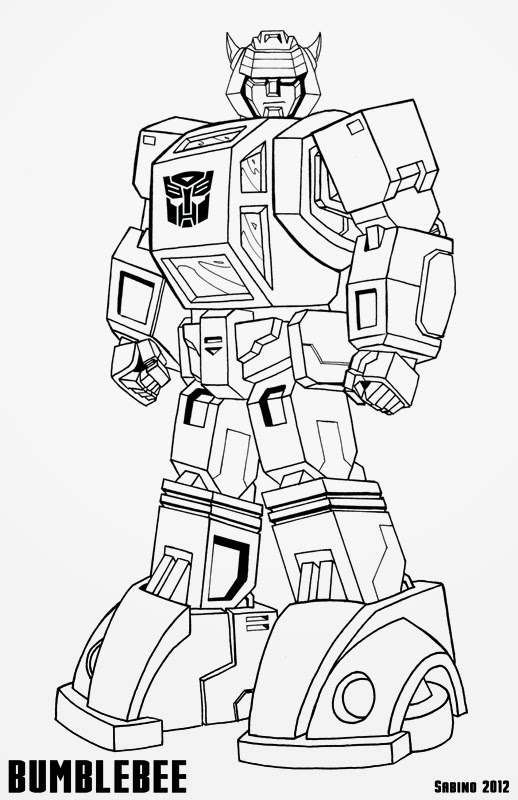 Coloring Pages Hello Kitty Transformers Bumblebee Coloring Page