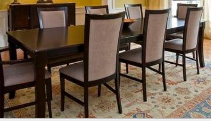Sillas rusticas tapizadas: silla de madera haya respaldo diseño ... Mesa comedor en maderade 8 sillas