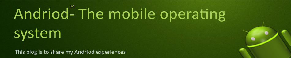 Android -  The mobile operating system