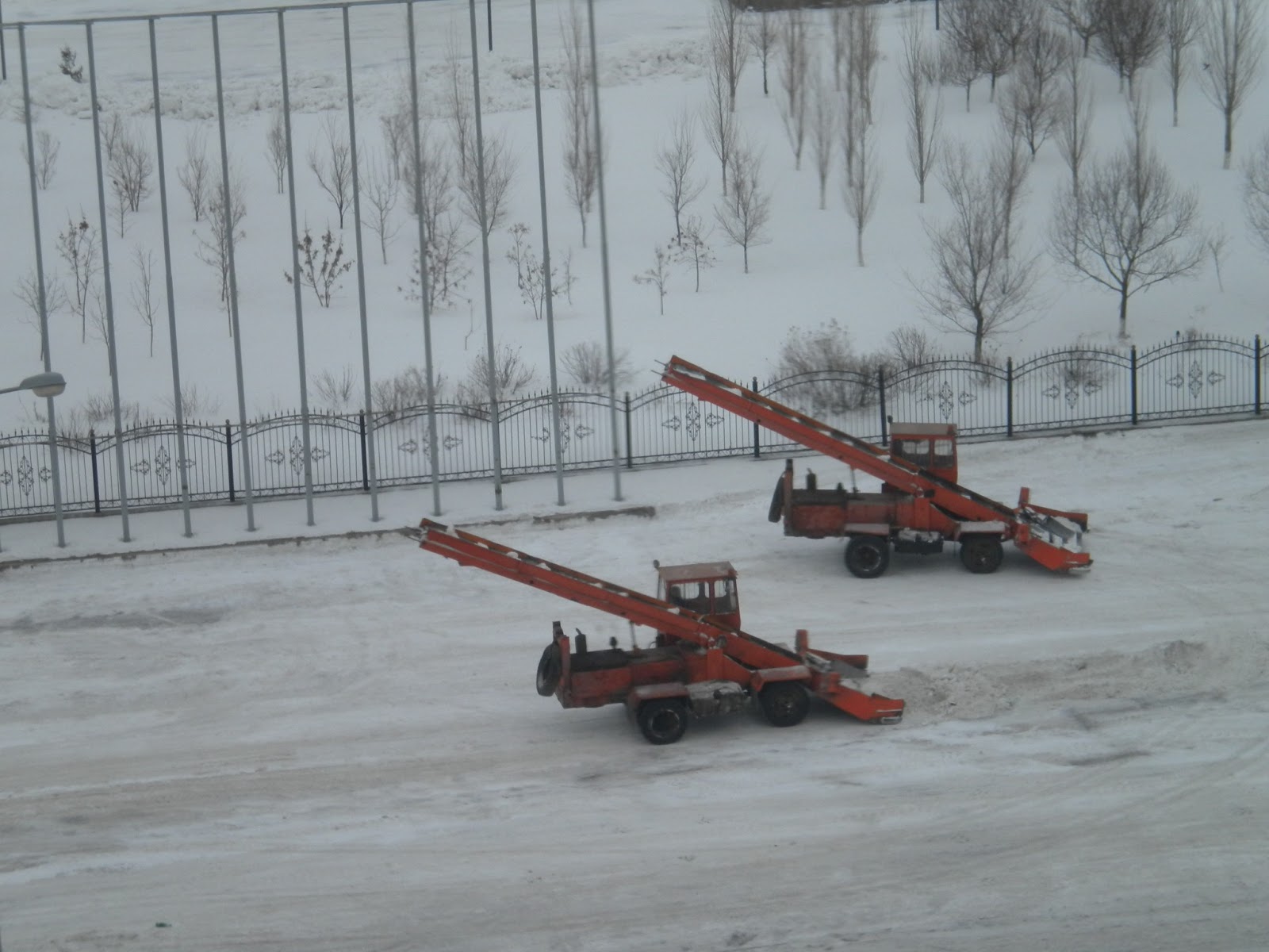 Clearing Snow in Astana