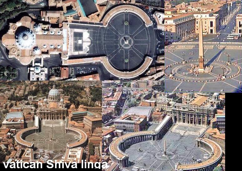 Diffrent view of vatican church in rome
