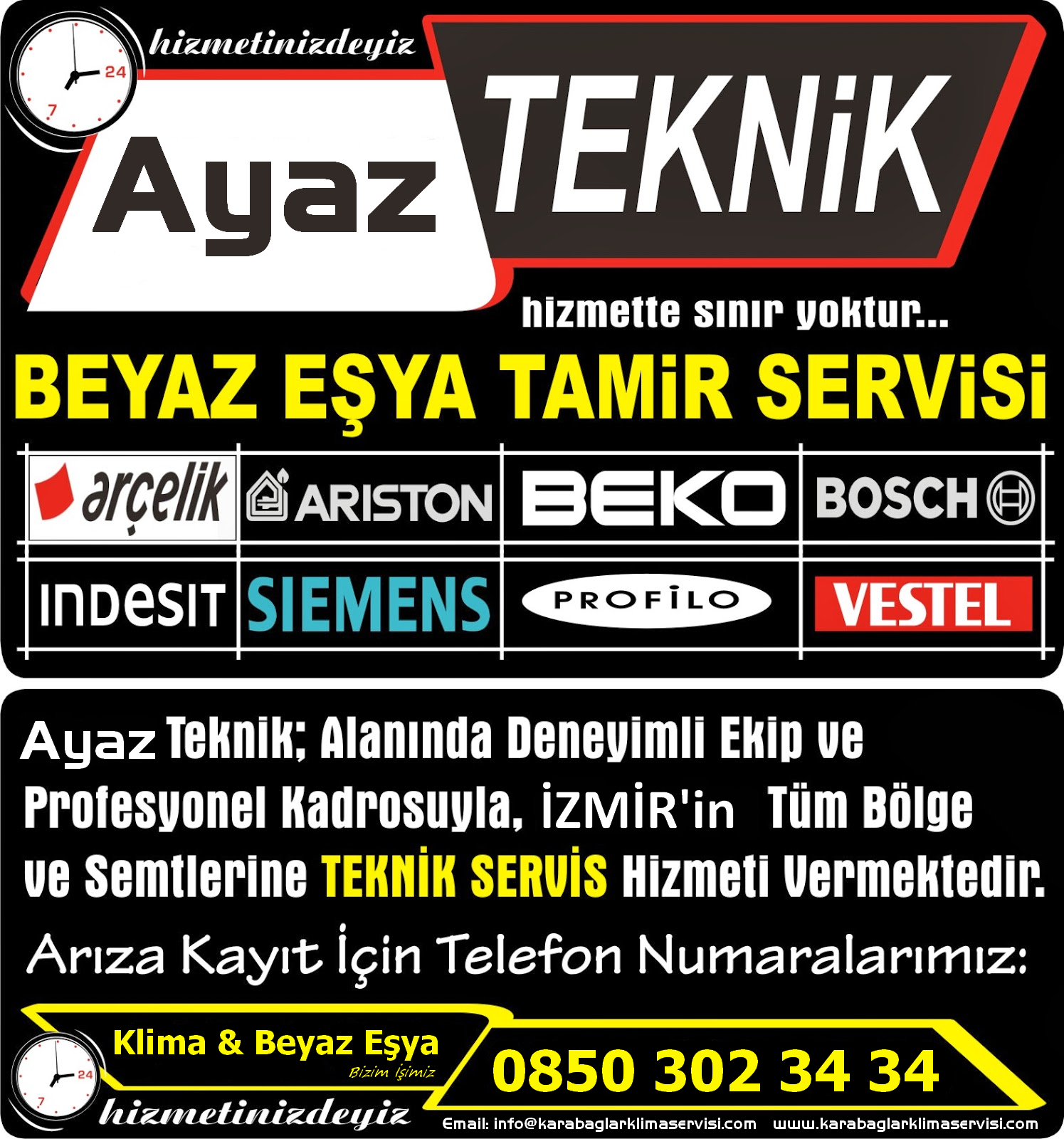 Balcova Klima Servisi 0850 302 34 34