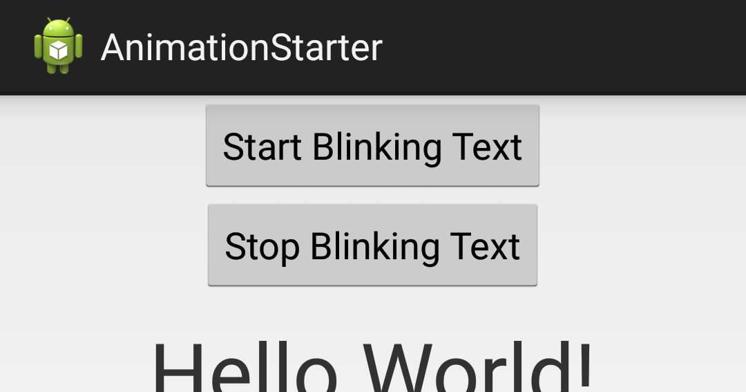 Open Source For Geeks Blinking text animation in Android