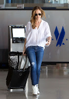 Minka Kelly at airpors in LA