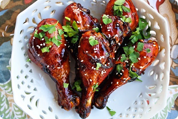 Sweet ‘n Sticky Baked Chicken Drumsticks Sweet ‘n Sticky Baked Chicken Drumsticks