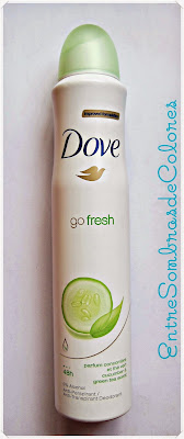 desodorante Dove go fresh pepino y té verde