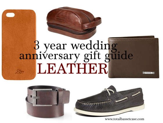 Total Basset Case: 3 Year Wedding Anniversary Gift Guide: Leather