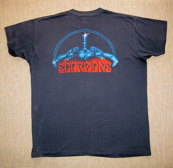 Scorpions Tour T Shirts Scorpions Tour T Shirts