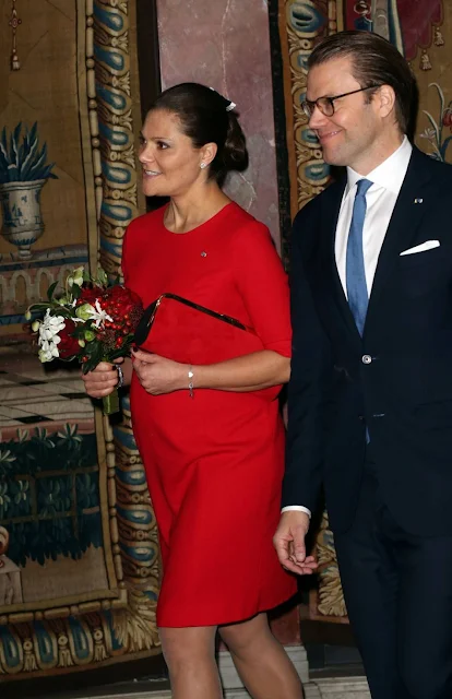 Crown Princess Victoria and Prince Daniel of Sweden attended a lunch held at the City Hall for Tunisian President Beji Caid Essebsi and wife Saida Caid Essebsi