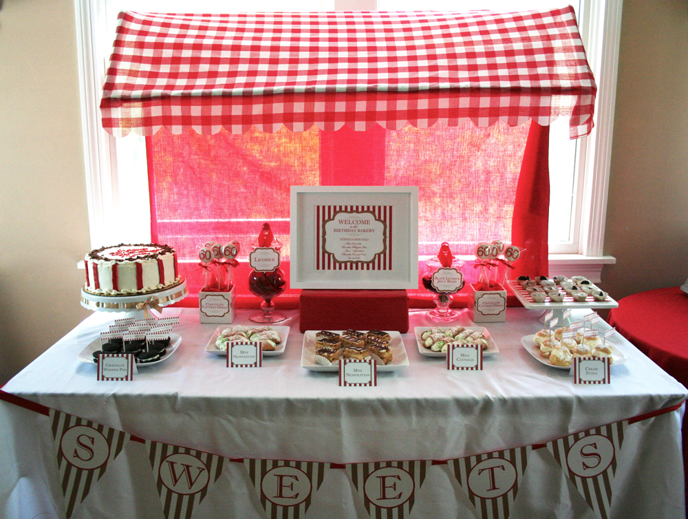 green apple paperie Italian Bakery Birthday Party