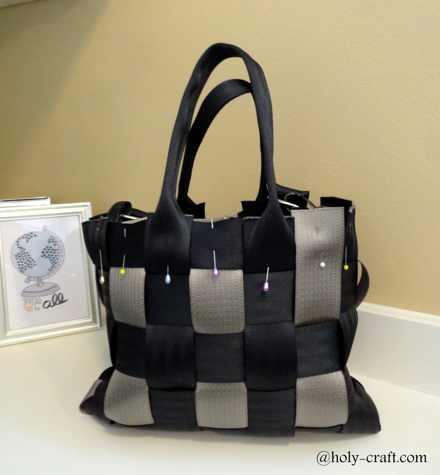 Harvey's knock off seatbelt purse tutorial Rachel Teodoro