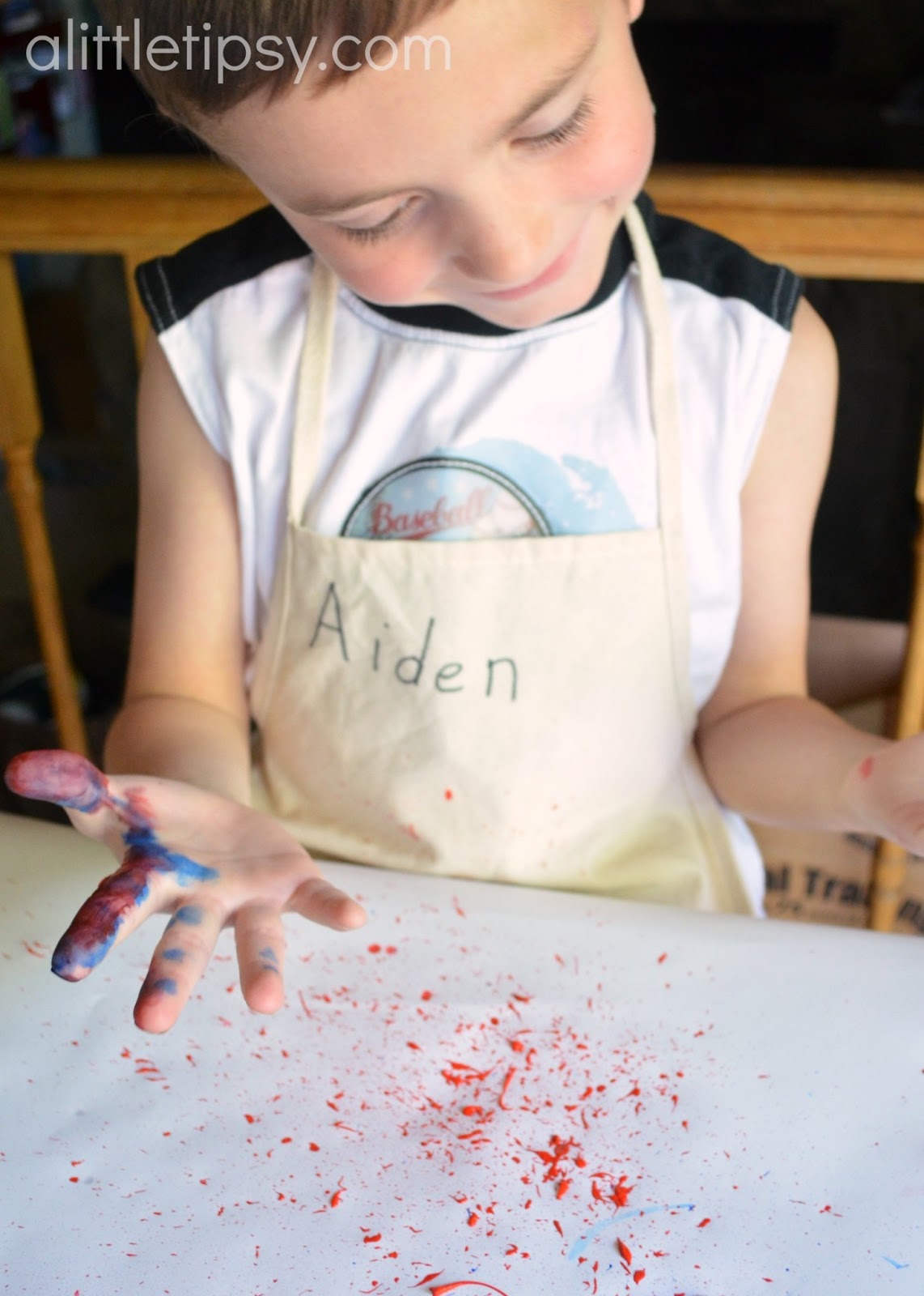 How to Splatter Paint Using a Toothbrush A Little Tipsy