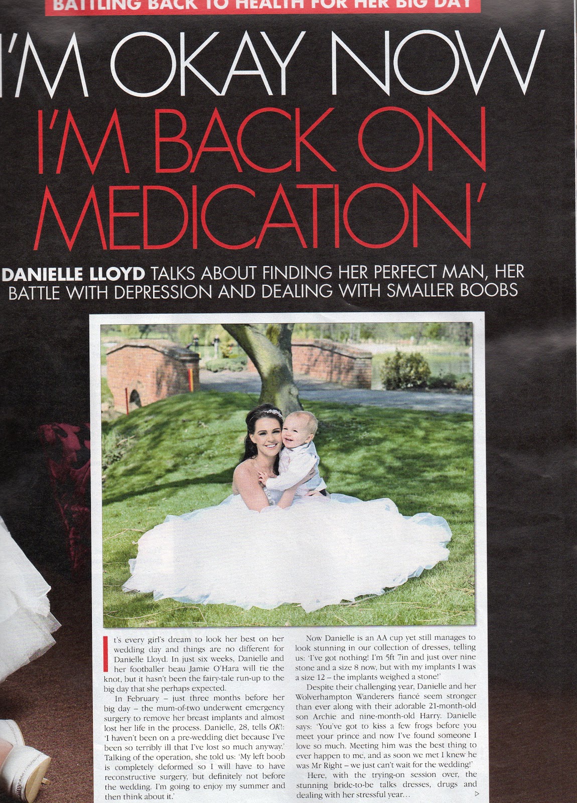 cosmetic dentistry: Danielle Lloyd shows off new smile in OK magazine