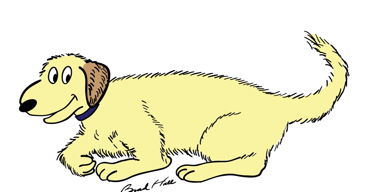 BradHallArt Blog: Cartoon dog in Adobe Illustrator