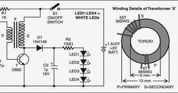 Wiring U0026 Diagram Info Simple Led Torch Wiring Diagram