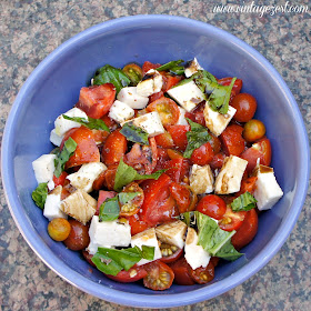 Simple Caprese Salad on Diane's Vintage Zest!