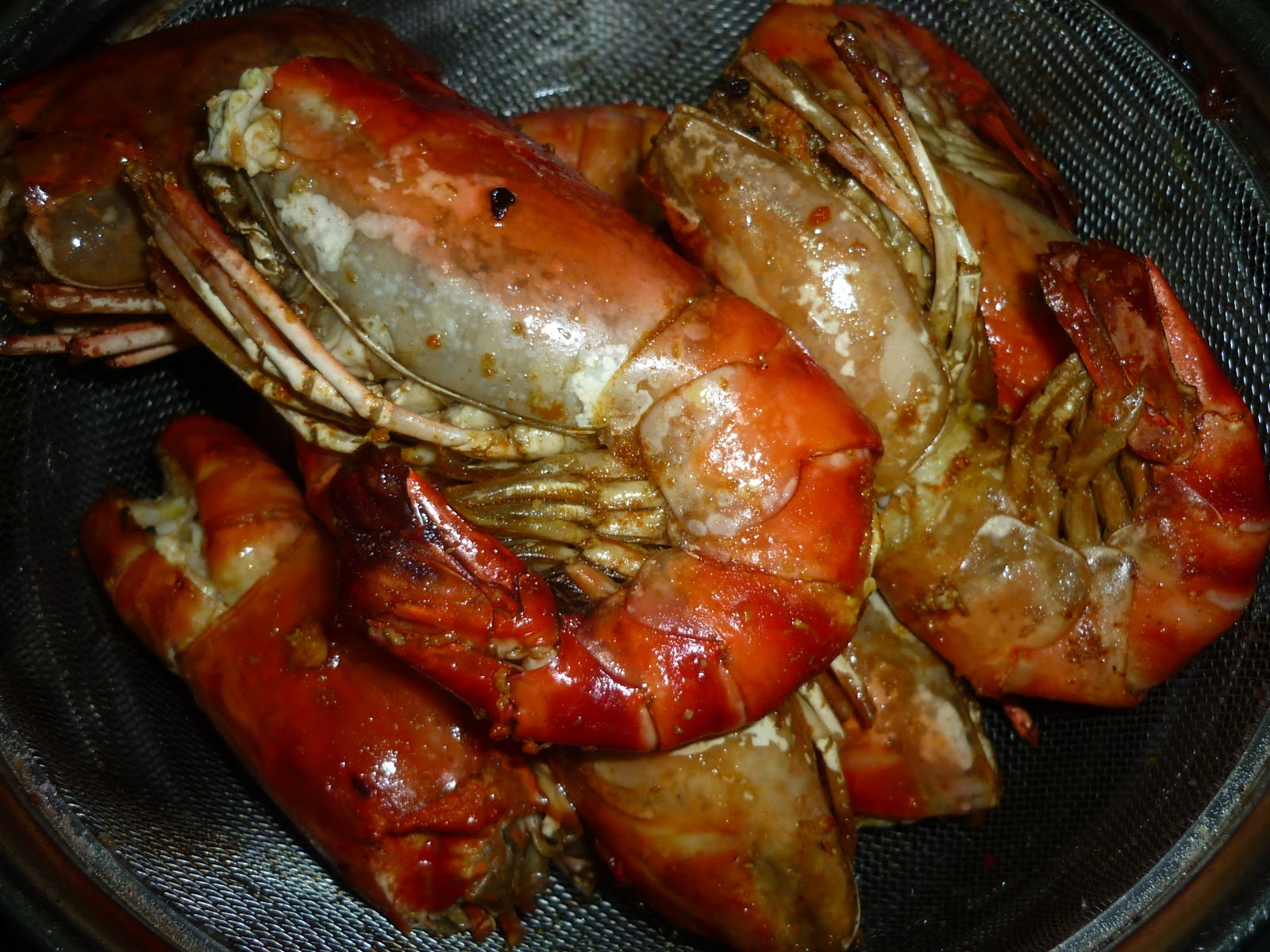 Salam Dari Puncak Udang galah goreng bersos