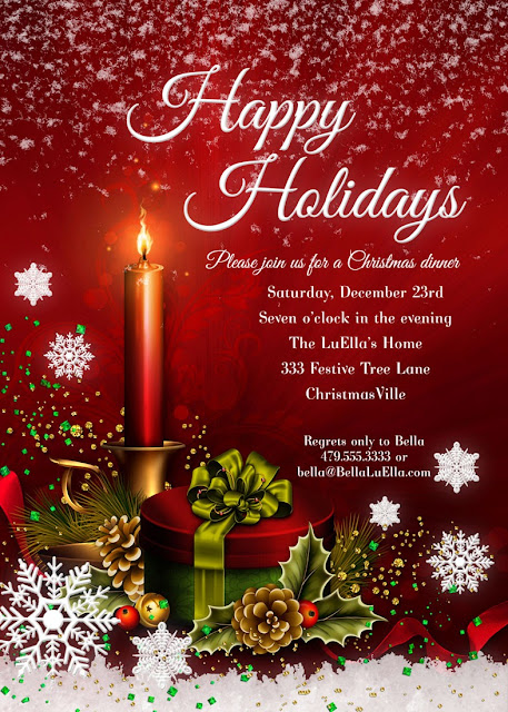 bella luella christmas and holiday party invitations holiday party cards