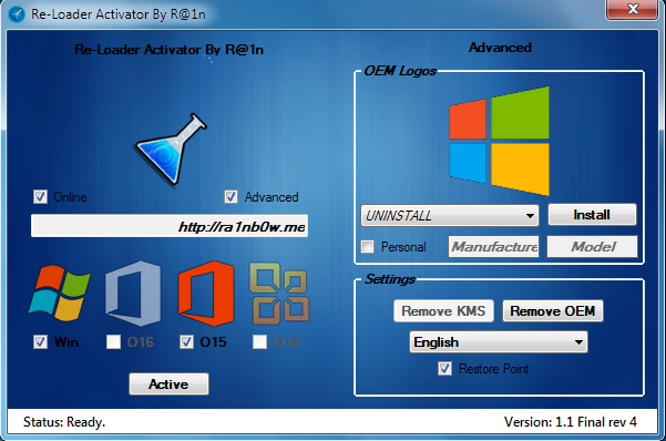 Re-Loader Activator v12.8 FINAL (Windows Office Activator) keygen