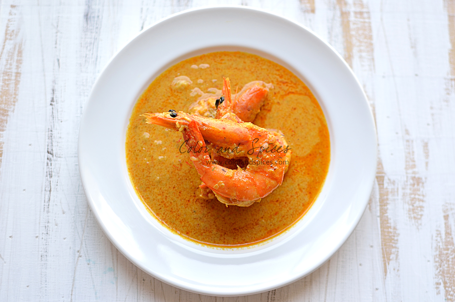 Color and Spices Prawn Shahi korma...