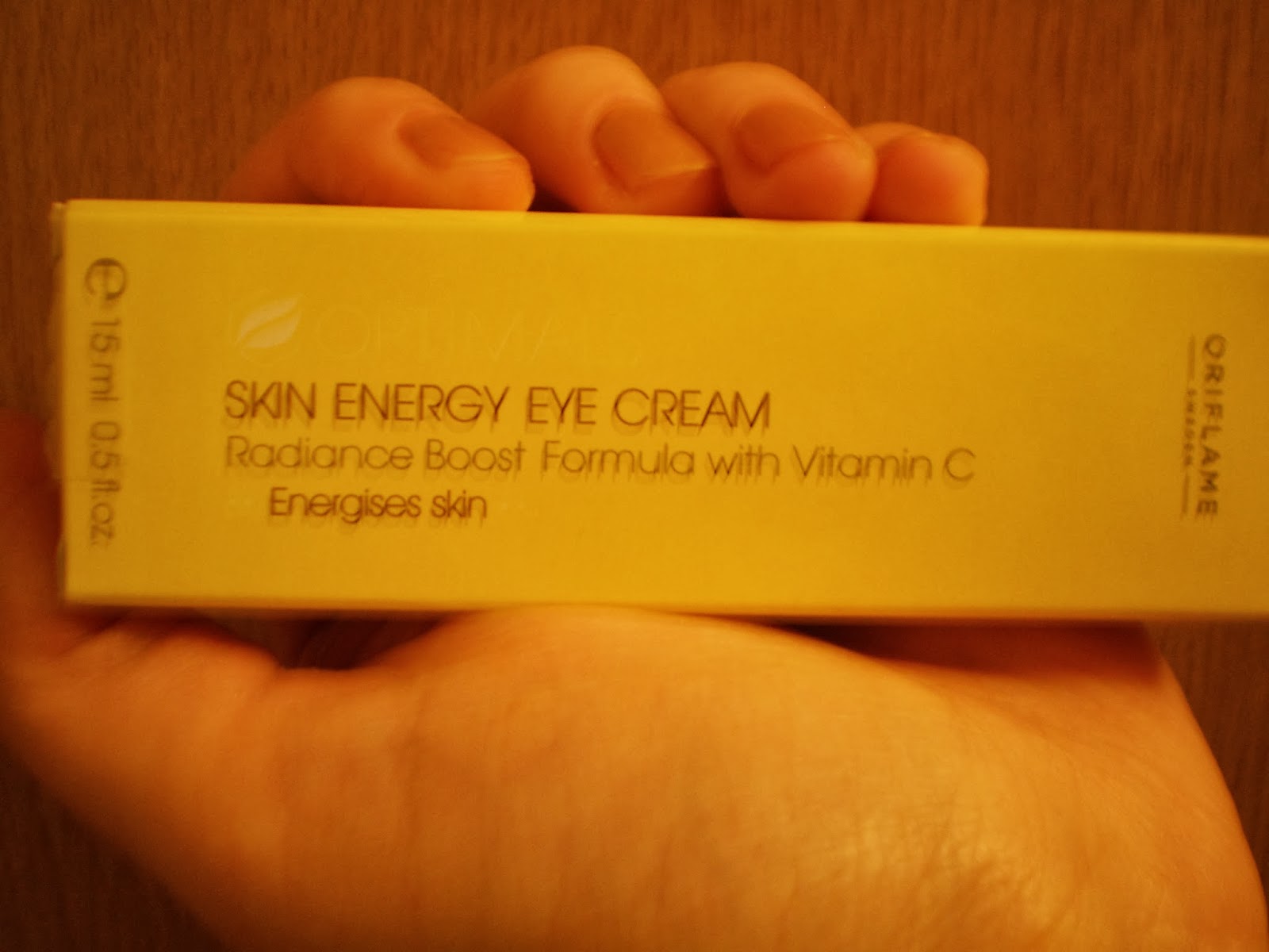 Pink Glamour REVIEW Oriflame Optimals Skin Energy Eye Cream