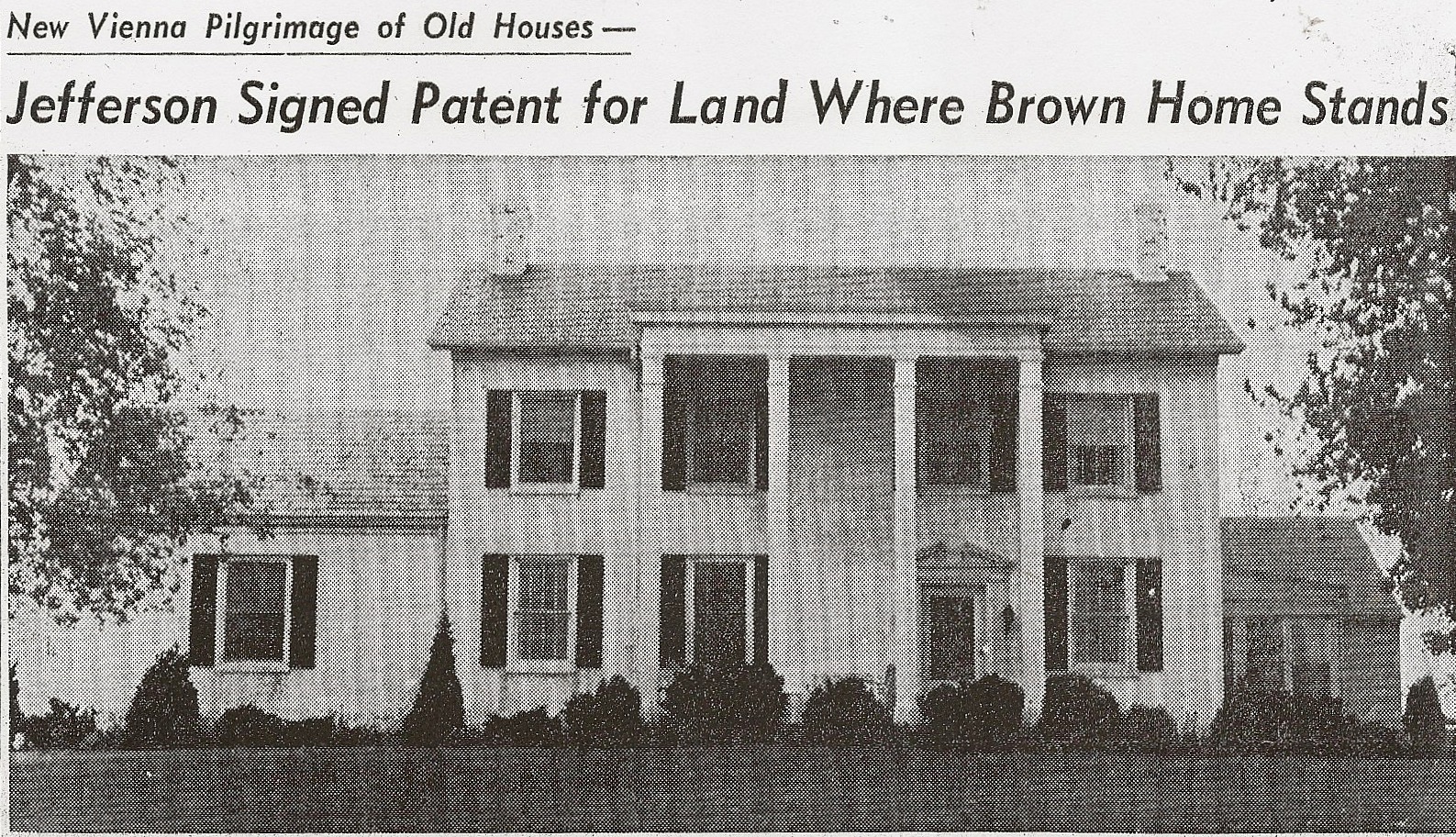 New Vienna Ohio Memories Historic Brown Home c1840