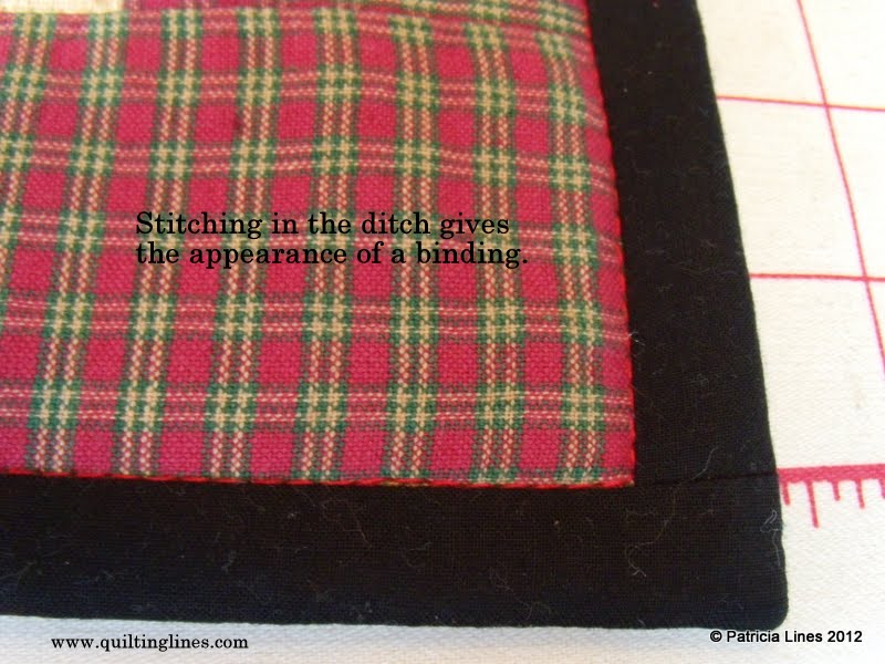 Quilting Lines Faux Binding