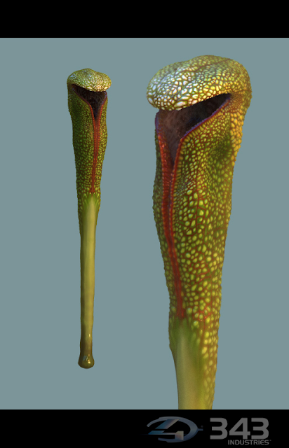 Halo 4 Alien trap plant Halo 4 organics plants and foliage