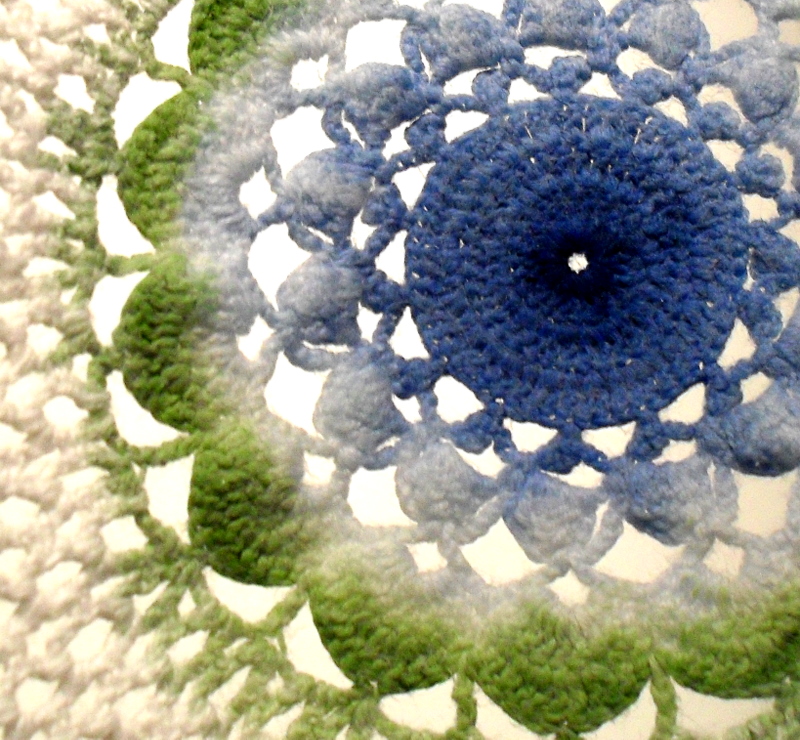 a little vintage doll Doily Painting