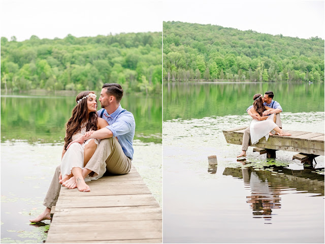 Beautiful rustic NJ engagement session