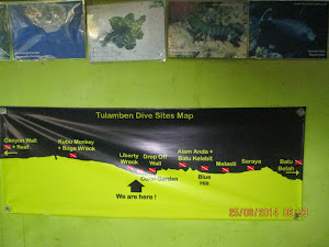 "TULAMBEN DIVE SITES MAP".